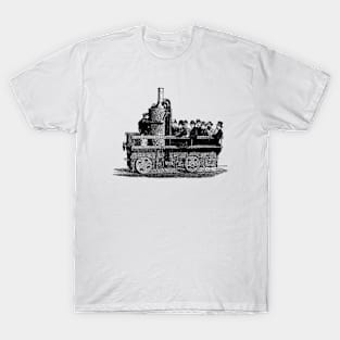 Early railroad engine prototype T-Shirt